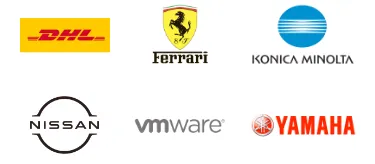 Klienci SecureAuth - DHL, Ferrari, Konica Minolta, Nissan, vmware, Yamaha